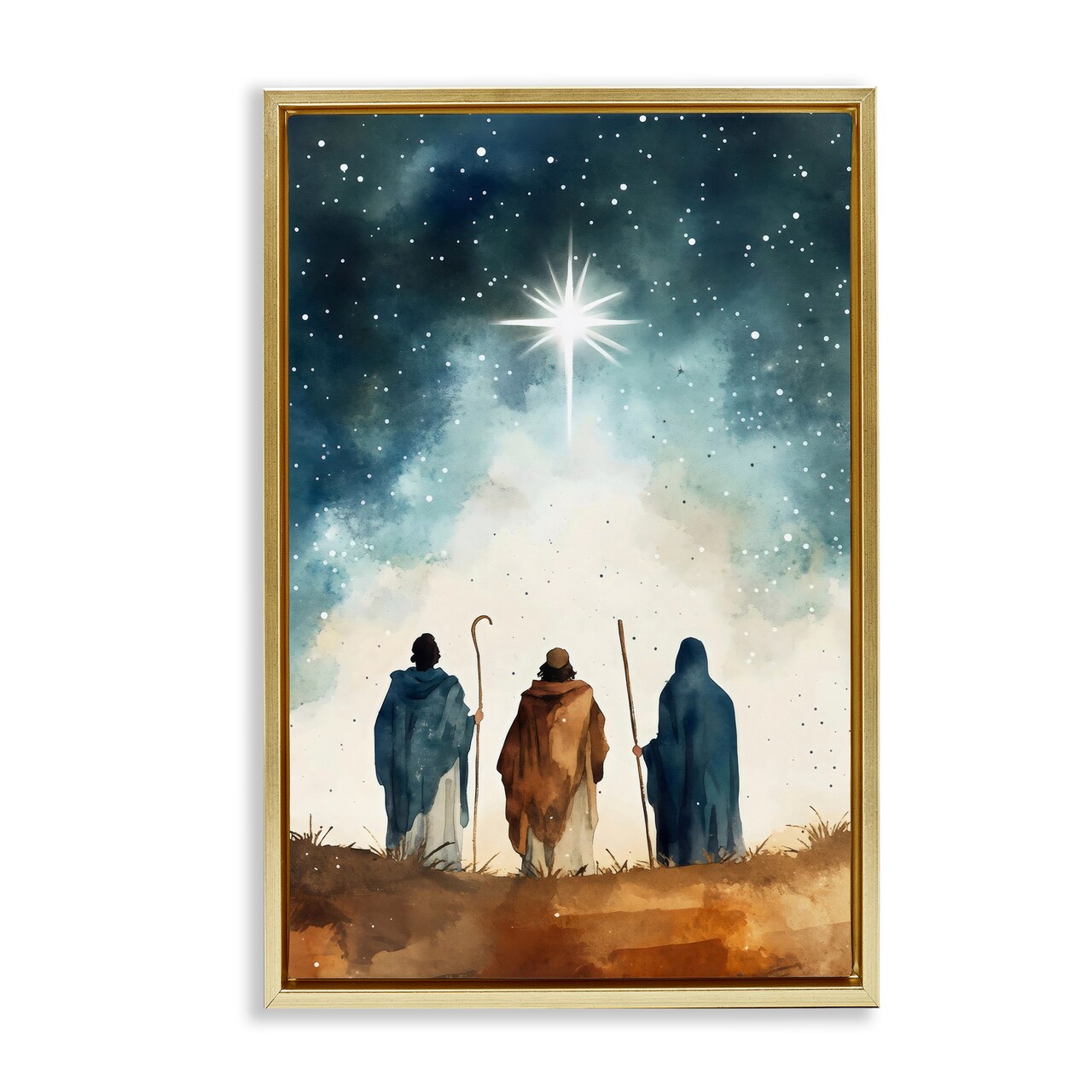 Stupell Industries Guided Wisdom Shepherds Floating Frame, design by Petal Prints Design
